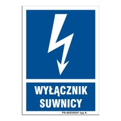 Znak elektryczny - Wyłącznik suwnicy